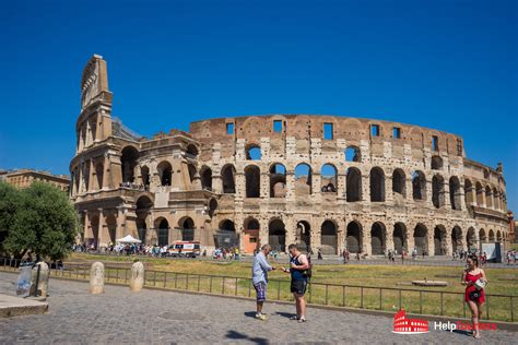 Visiting the Colosseum .